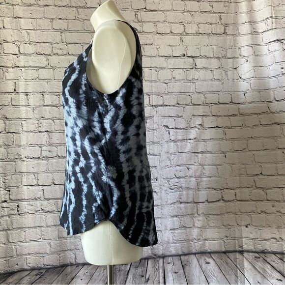 Closed Brand Silk Tie Dye Top blue blouse size Small - Picture 2 of 9